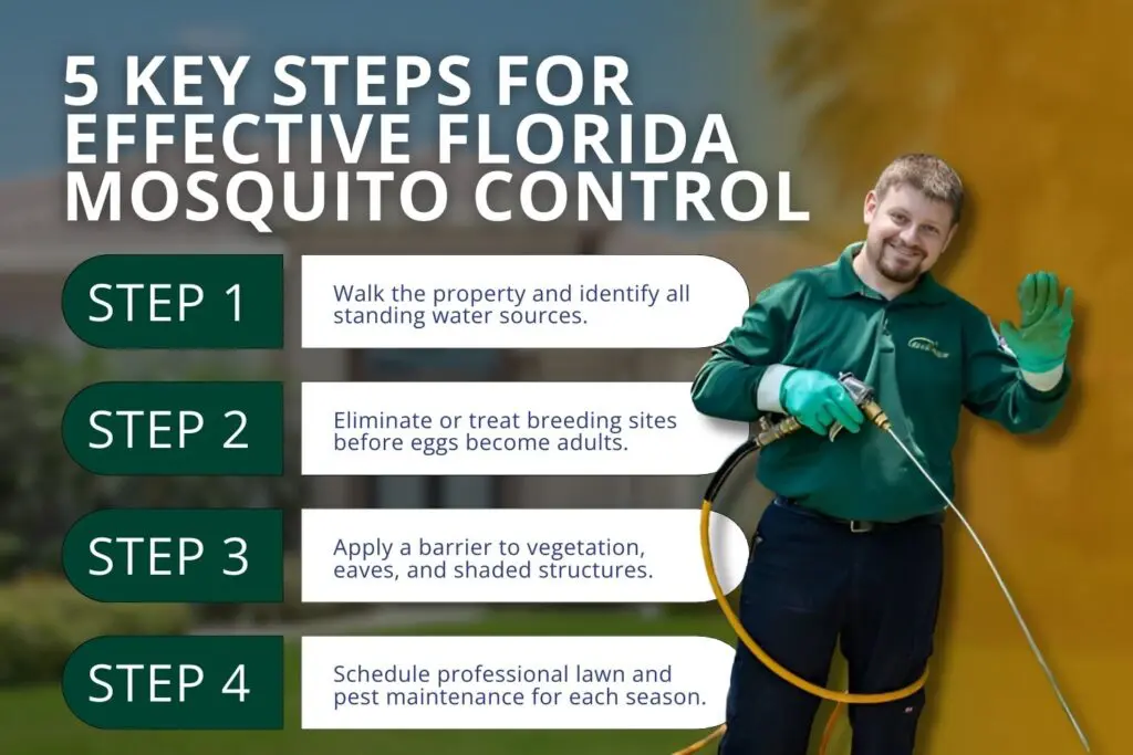 how to maintain effective mosquito control for a florida yard