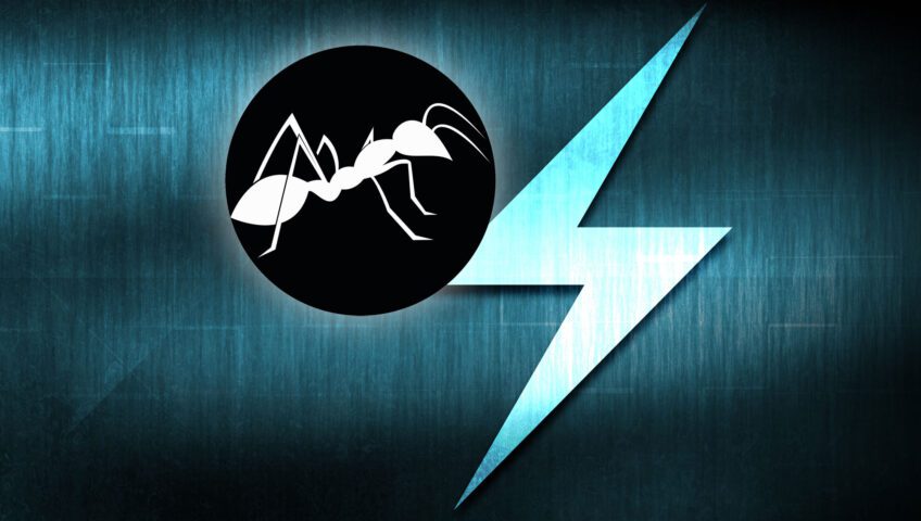 Ant next to electrical symbol